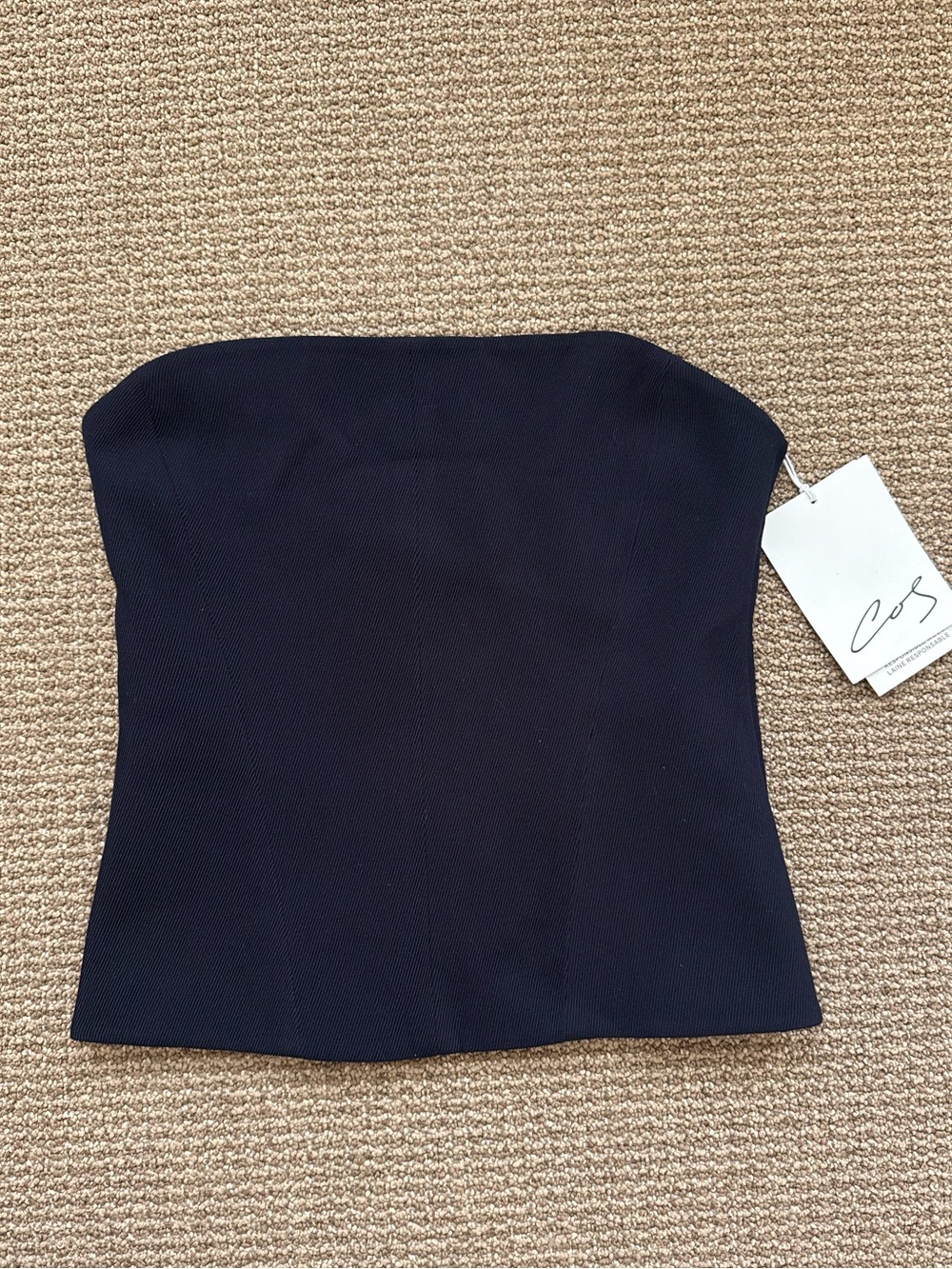 COS Atelier Discontinued Wool Bandeau Top